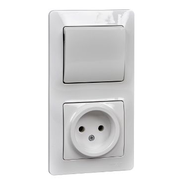 Розетка + выключатель Schneider Electric, 1