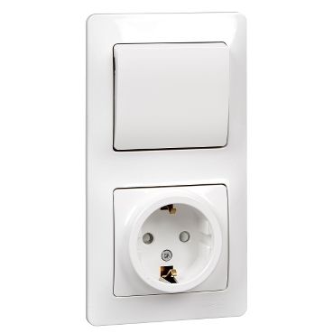 Розетка + выключатель Schneider Electric, 1