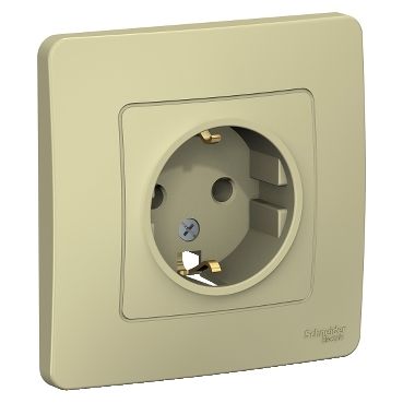 Розетка с рамкой Schneider Electric 1