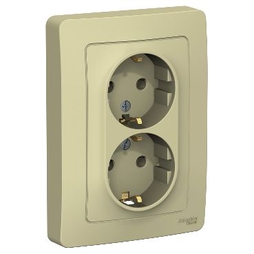 Розетка с рамкой Schneider Electric 1