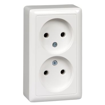 Розетка двойная наружная Schneider Electric, 1