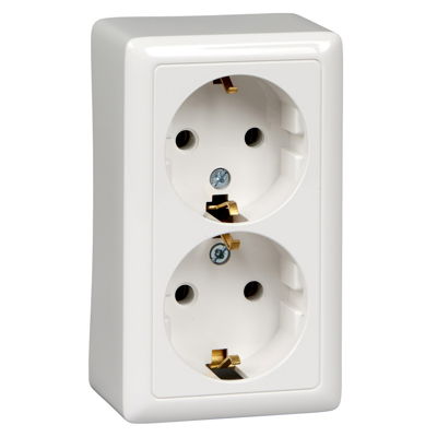 Розетка двойная наружная Schneider Electric, 1