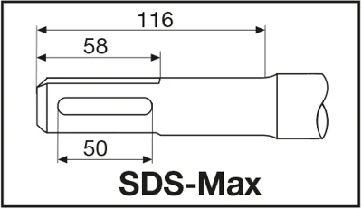 Бур SDS-Max с пылеотводом MilWaukee, 4