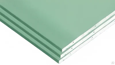 Гипсокартон влагостойкий Knauf, 1